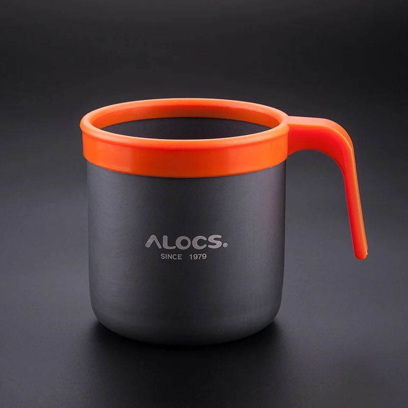 Alocs TW-401, для улицы, портативная, 400 мл, для кемпинга, чашка для воды, кружка для кофе, чашка, стакан для путешествий, пеших прогулок, альпинизма