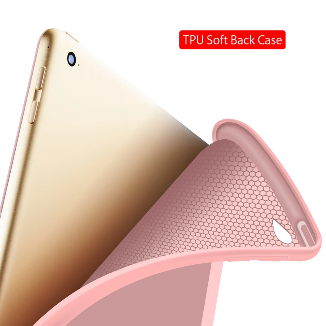 Чехол для ipad 6 поколения, Чехол для ipad Air 2 Air 1, чехол, 9,7, Funda, силиконовый мягкий чехол для задней панели, из искусственной кожи, умный чехол