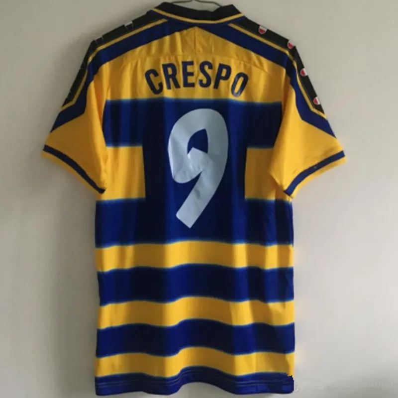 New Retro Parma 1999 2000 Vintage Crespo 9 Ortega 10 Buffon 1 Maillot De Foot Soccer Jersey Football Shirt T Shirts Aliexpress