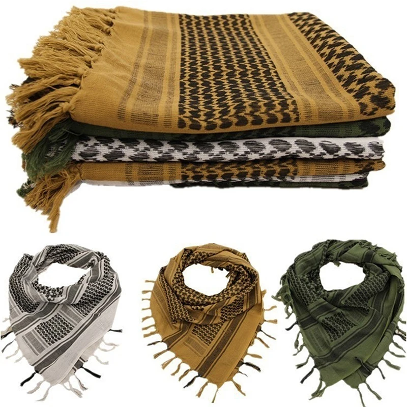 Military Tactical Desert Scarf Outdoor Hiking Scarves Army Shemagh Arab Scarf Neck Cover Head Wrap Windproof  Unisex Hunting