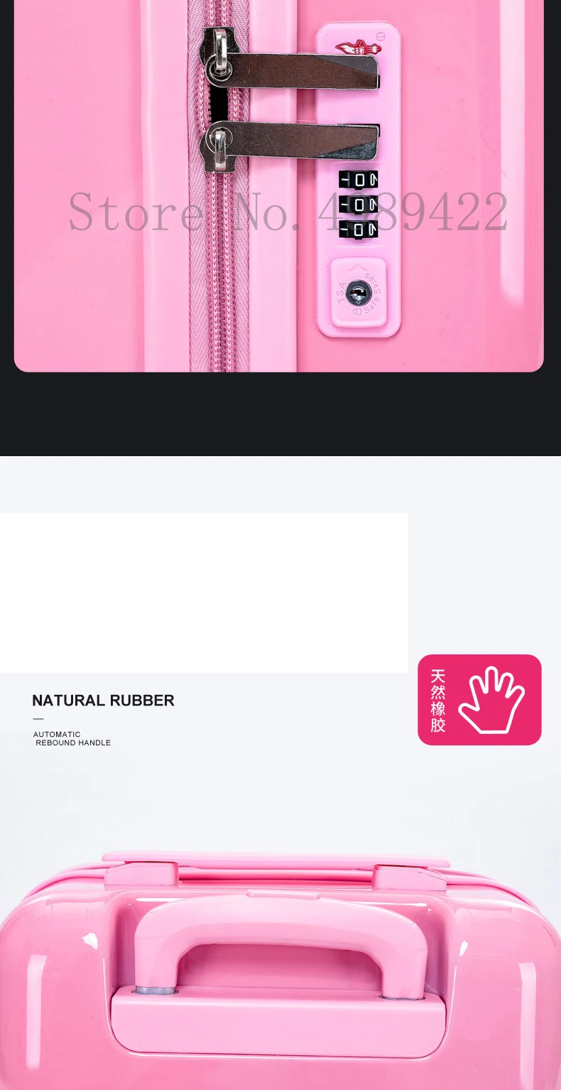 kid's trolley luggage travel suitcase with wheels carry on cabin