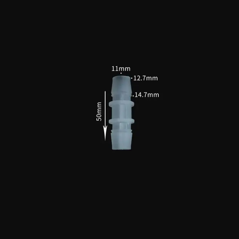 12.7mm Plastic Pipe Fitting Pagoda Barbed Straight Equal Coupling Hose Connector Tube Joint for Garden | Обустройство дома