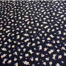 Половина метра весна лето маленький цветочный принт эластичная саржа шифон ткань для платья рубашка одежда для девочек материал T915