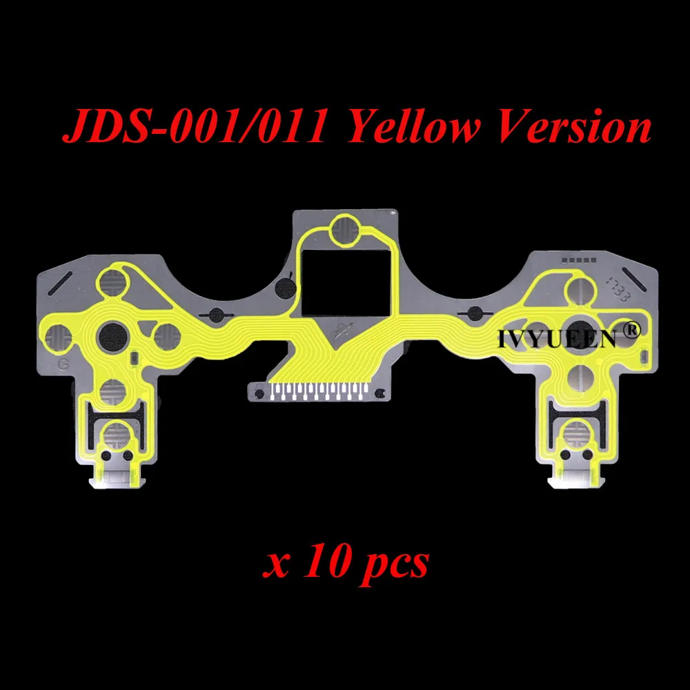 IVYUEEN 10 шт для Dualshock 4 PS4 DS4 PRO Slim проводящая пленка для контроллера пленка проведения пленка для клавиатуры гибкий кабель JDM 050 040 030 011