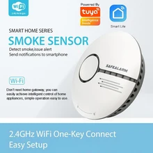 TUYA умный дом жизнь независимый пожарное предупреждение детектора дыма беспроводной 2,4G wifi датчик дыма сигареты сигнализации приложения управления IFTTT