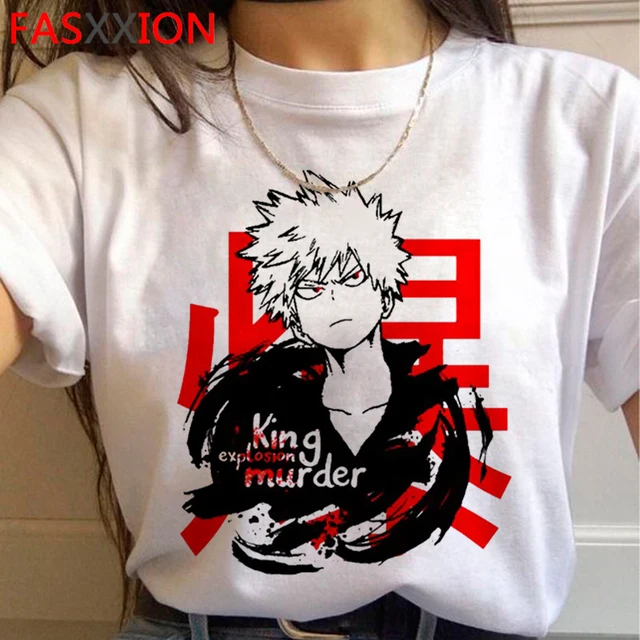 My Hero Academia Bakugou T-shirt Men Cute Anime Boku No Hero Academia T Shirt Cool Todoroki Graphic Tshirt Hip Hop Top Tees Male 49103