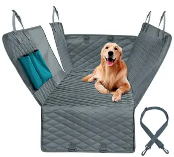 

Dog Car Seat Cover View Mesh Waterproof Pet Carrier Car Rear Back Seat Mat Hammock Cushion Protector With Zipper And Pockets
