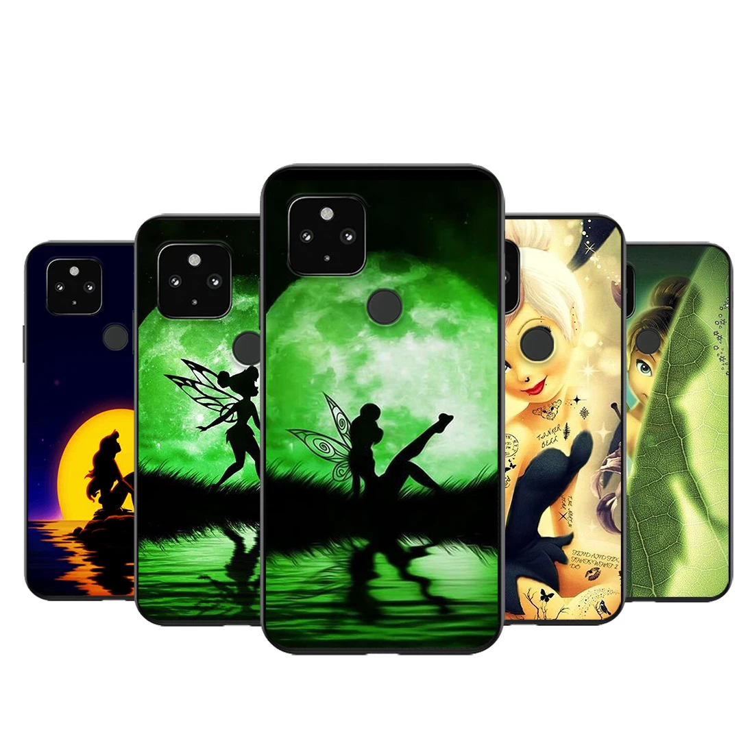 Disney Wendy Tinkerbell Shockproof Cover for Google Pixel 5 4 4a XL 5G Black TPU Soft Phone Case | Мобильные телефоны и
