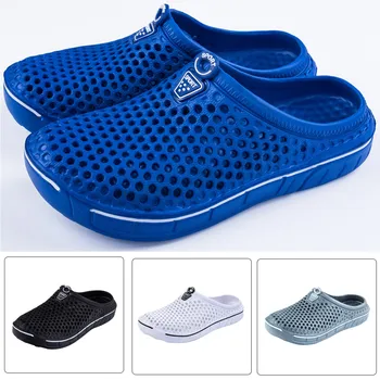 

mens sandals summer Men's Women's Beach Sandals Hollow Out Casual Breathable slippers Lovers Shoes обувь мужская летняя