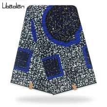 Африканский Воск принты ткань настоящий мягкий хлопок 6 ярдов/шт Гарантия Голландский Настоящий Воск для лоскутное шитье F912-09