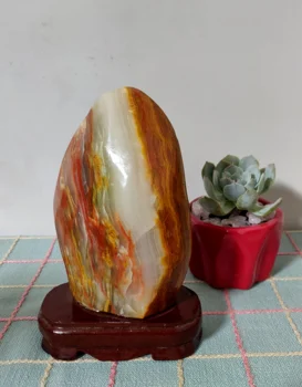 

Big! 956g Natural Serpentine Jade Mineral Ornamental Stones specimen stones and crystals healing crystals quartz Free base
