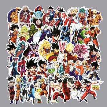 

New 100 Pcs/Set Anime Dragon Ball Stickers Super Saiyan Goku Stickers Decal For Snowboard Luggage Car Fridge Laptop Sticker