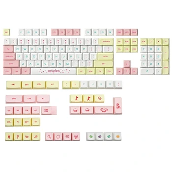 

146 Keys XDA Profile PBT Macaron Keycaps DYE Sublimation 2.25U 2U 1.5U GH60 GK61
