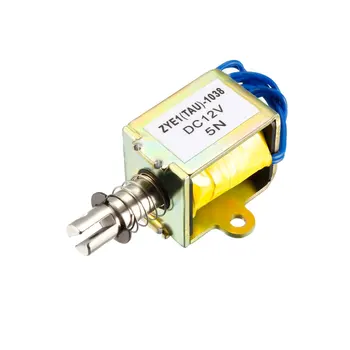 

uxcell DC 12V 5N 10mm Push Pull Type Solenoid Electromagnet, Open Frame Type, Linear Motion