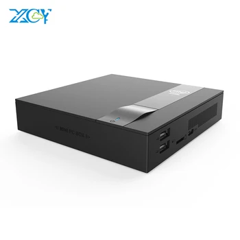 

XCY Mini PC Intel Celeron J3455 Quad-Core 4K HD Graphics 500 Dual Band Wi-Fi BT4.0 HDMI M.2 SSD Type-C Nettop HTPC Computer