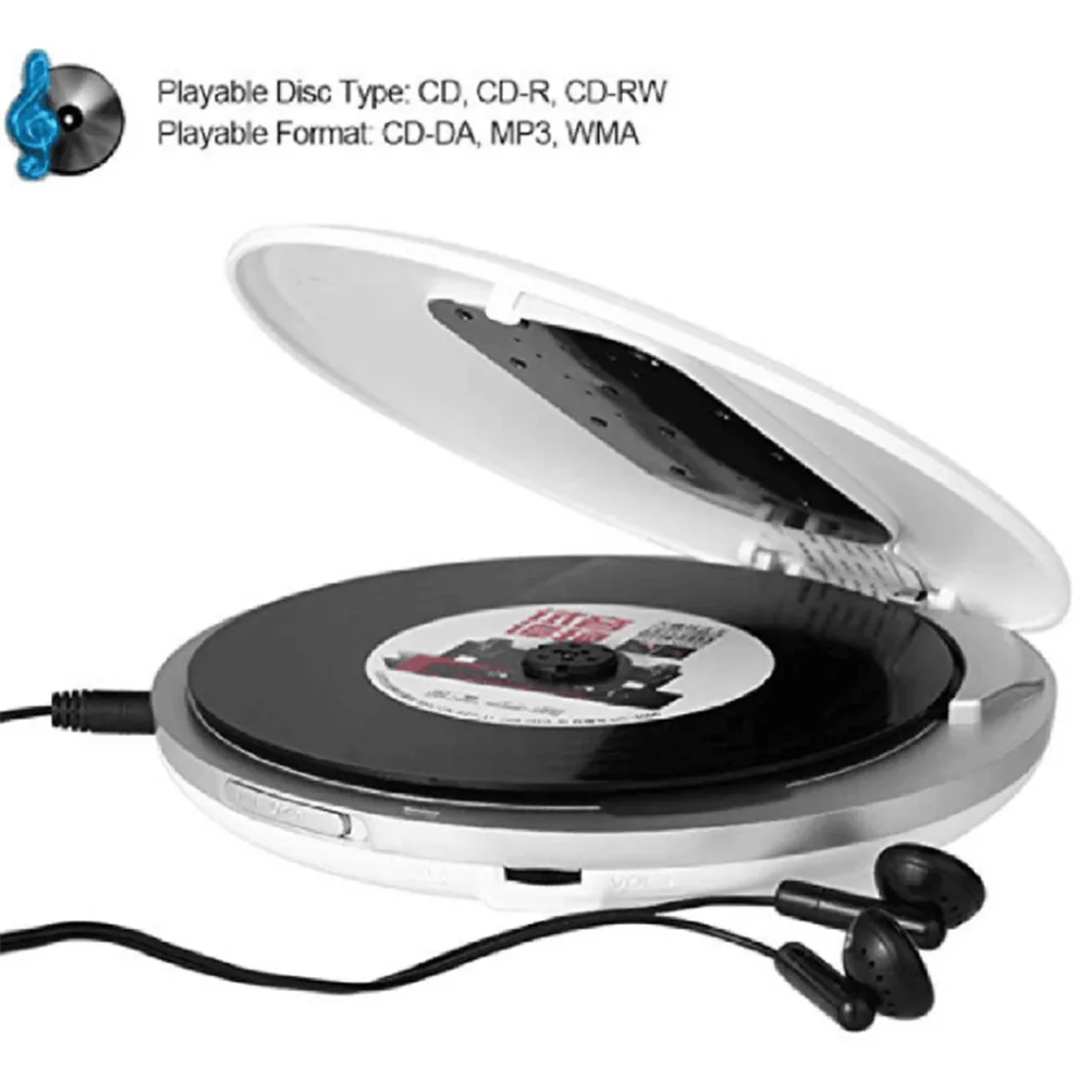 Портативный CD-плеер с ЖК-дисплеем аудио Музыка Путешествия cd плееры CD-R CD-RW MP3 Поддержка AZZ/ROCK/классический звук Наслаждайтесь музыкой
