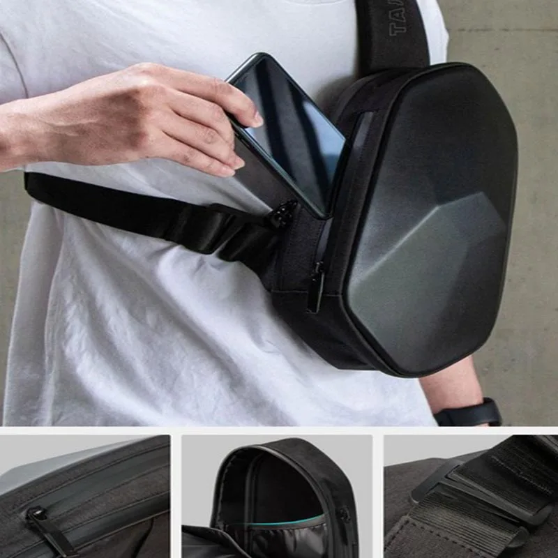 Xiaomi Beaborn Polyhedron сумка PU рюкзак Водонепроницаемый для спорта и отдыха нагрудная сумка PU Сумка для мужчин и женщин Дорожная походная сумка