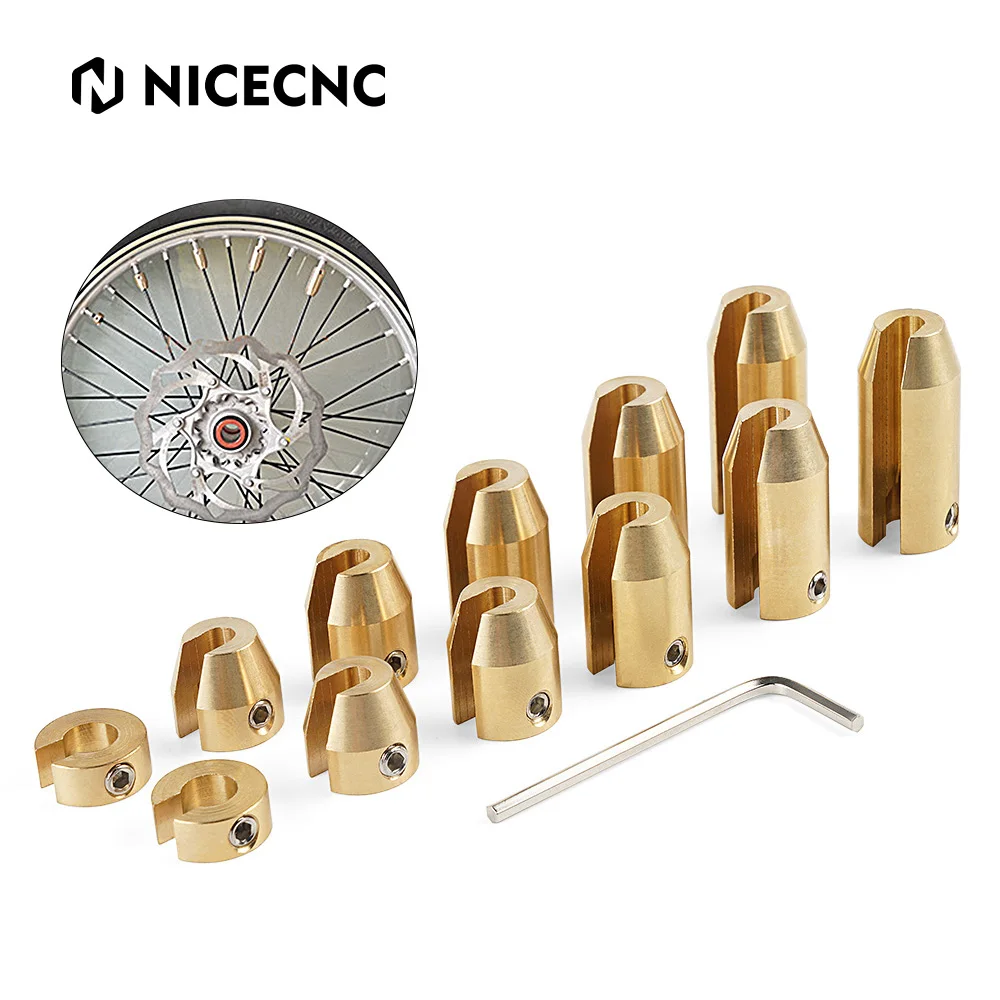 Re-usable Motorcycle Brass Wheel Spoke Balance Weights 12 Pack For KTM BMW GS Suzuki Harley-Davidson Super Moto Dual sport motorcycle spokes