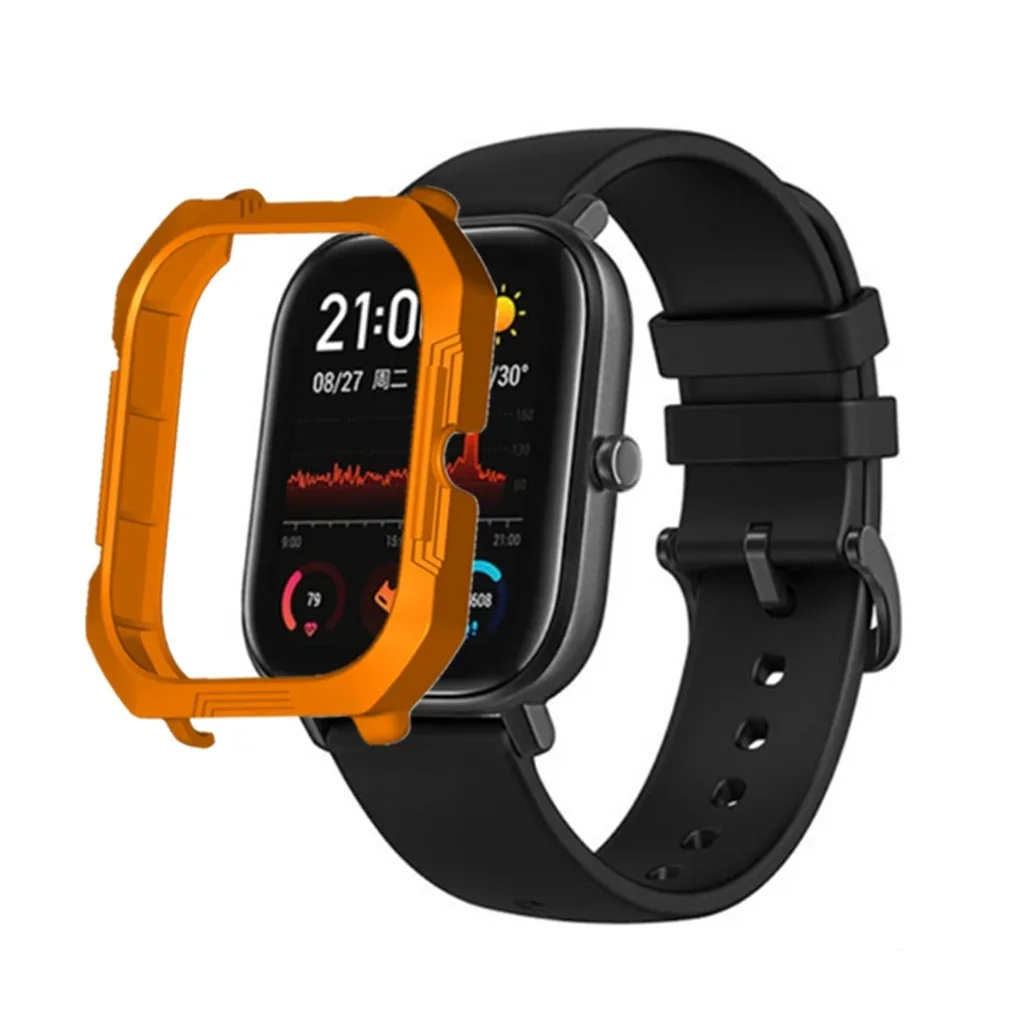 Сменный Чехол для часов из поликарбоната, защитная рамка для Xiaomi Huami Amazfit GTS Watch Explorer Edition - Цвет: OR