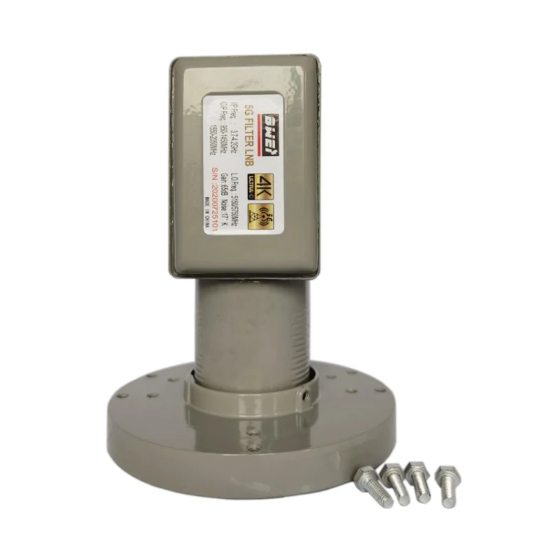 Quatro saída c-band lnb 5/5150/5750mhz para antena de satélite, repetidor de sinal, tv prato, dvb-s/s2, solução anti-interferência