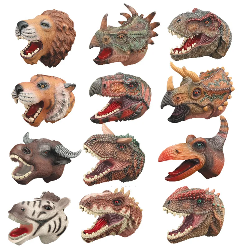 

Simulation dinosaur model hand puppet interactive animal glove dinosaur toy glove tyrannosaurus science education toy