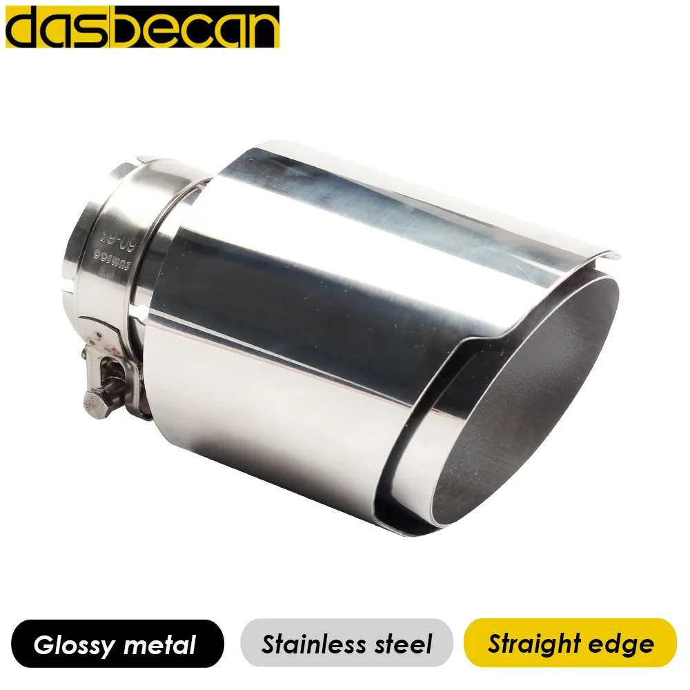 

Desbecan Auto Exhaust Muffler Tips Stainless Steel Tail Pipe Universal Modification 3K Carbon Fiber tip Y Model End Tips for AK