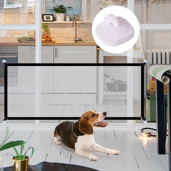 

Dog Gate Ingenious Mesh Dog Fence For Indoor and Outdoor Safe Pet Dog gate Safety Enclosure Pet supplies Dropshipping