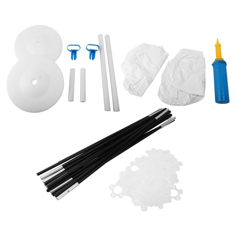 Balloon Arch Kit 9FT Tall & 10Ft Wide Adjustable Stand Set With Water Fillable Base 50Pcs Clips | Дом и сад