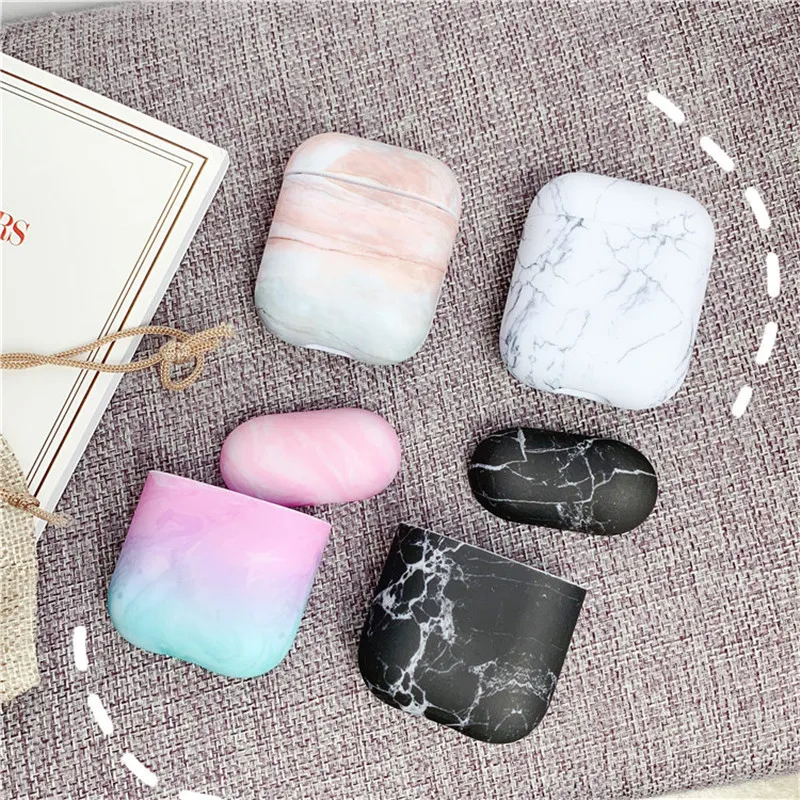 

Luxury Matte Marble Case For AirPods 2 Case Cover for Apple Airpods 1 Air Pod 2 Charging Case Coque Funda for Airpod Accessories