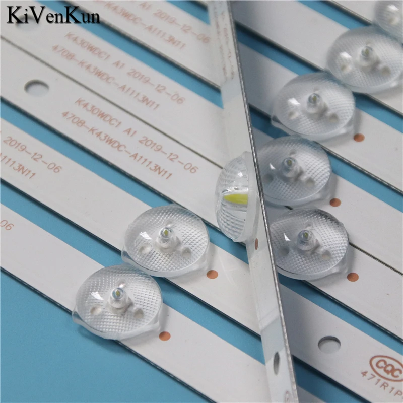 8PCS TV  ŰƮ CHIMEI TL-43A500 TL-43M100 LED   4708-K43WDC-A1113N11  K430WDC1 a1   LED Ʈ Ʈ