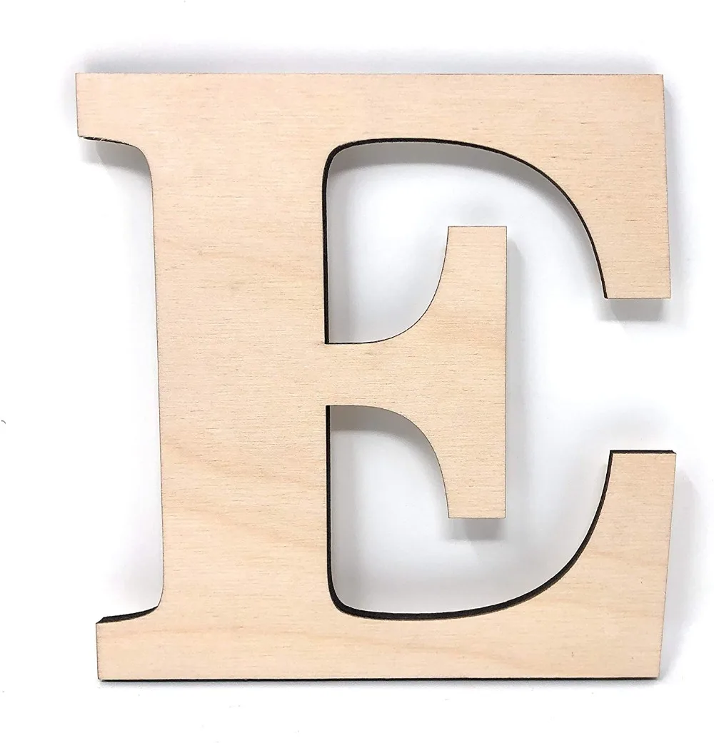 12 Wooden Letters 3D Letters Wall Letter for Children Baby Name Unfinished Wooden Letters Paint Ready Wall Decor News (19)
