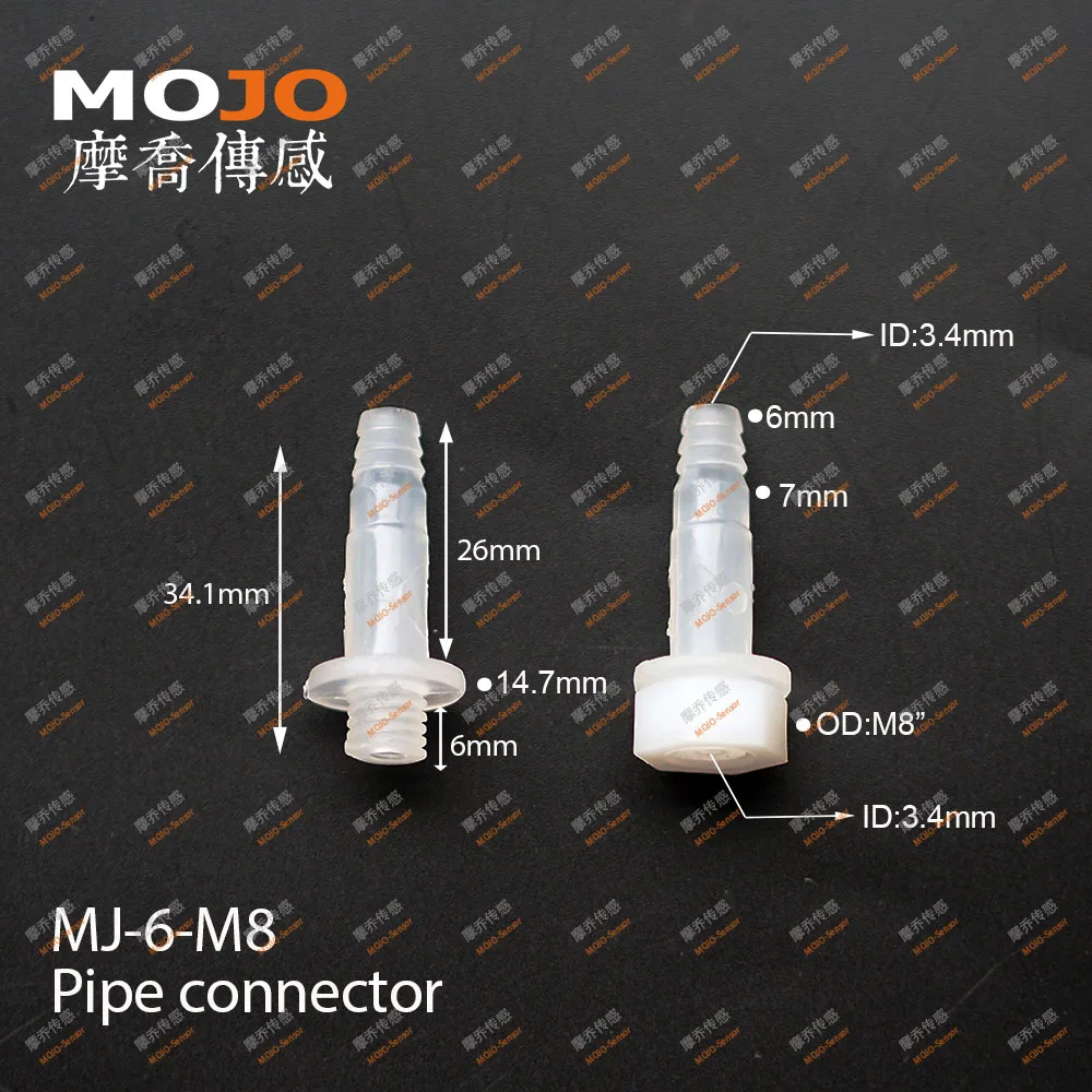 MJ-6-M8 прямой разъем для разбрызгивателя(100 шт./лот