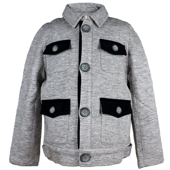 

Children's Woolen Coat Kids Suede Windbreaker Thick Fashion Boys Wool Jacket Blazer Boy Turn Collar Warm Outwear 6 10Y 4C0837