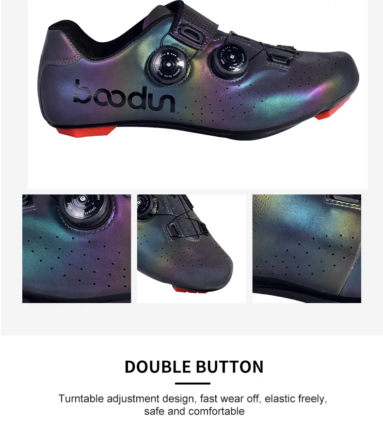 2020 New road cycling shoes professional racing road bike bicycle sneakers dazzle color ultralight breathable self-locking shoes