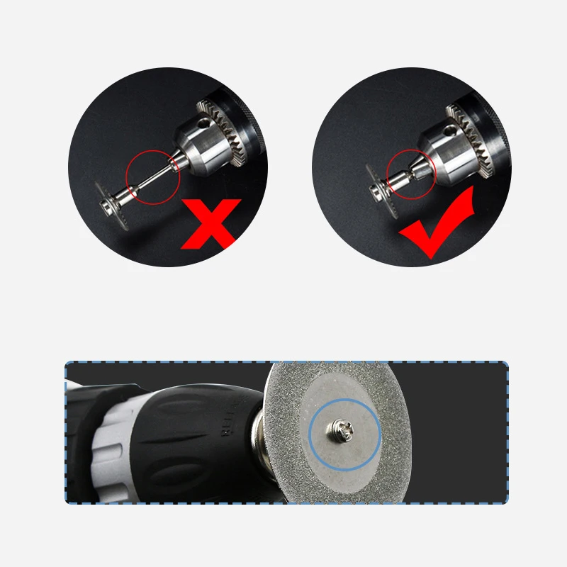 10 шт. 22 мм алмазный режущий диск 2 оправки для вращающихся инструментов аксессуары Высокое качество пильный диск