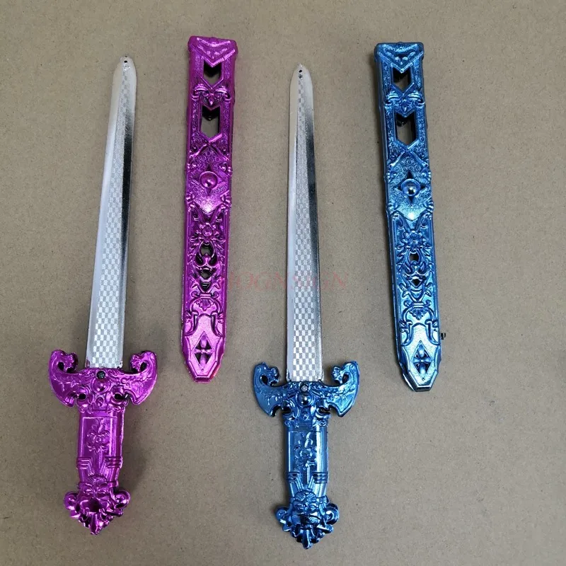 Length 27cm sword for children Plastic Swords for child Toy Swords Performance Props Swords Belted Swords Princes Swords Toy 4