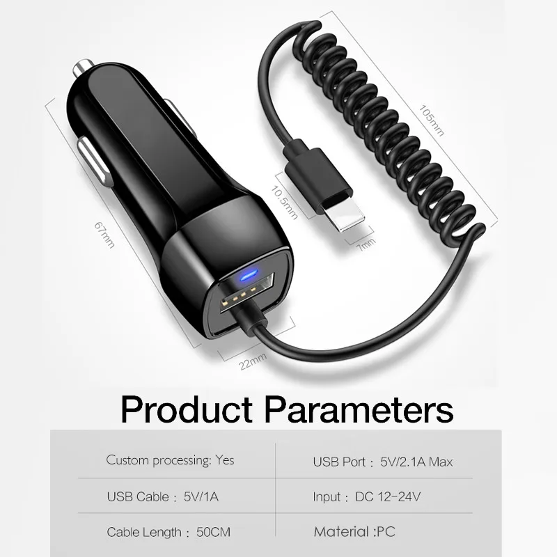 USB Автомобильное зарядное устройство Быстрая Зарядка Micro Usb type C кабель Автомобильное зарядное устройство для телефона для Xiaomi для huawei