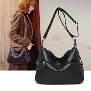 

Women's bag 2020 new fashion middle-aged mother shoulder bag simple messenger casual portable