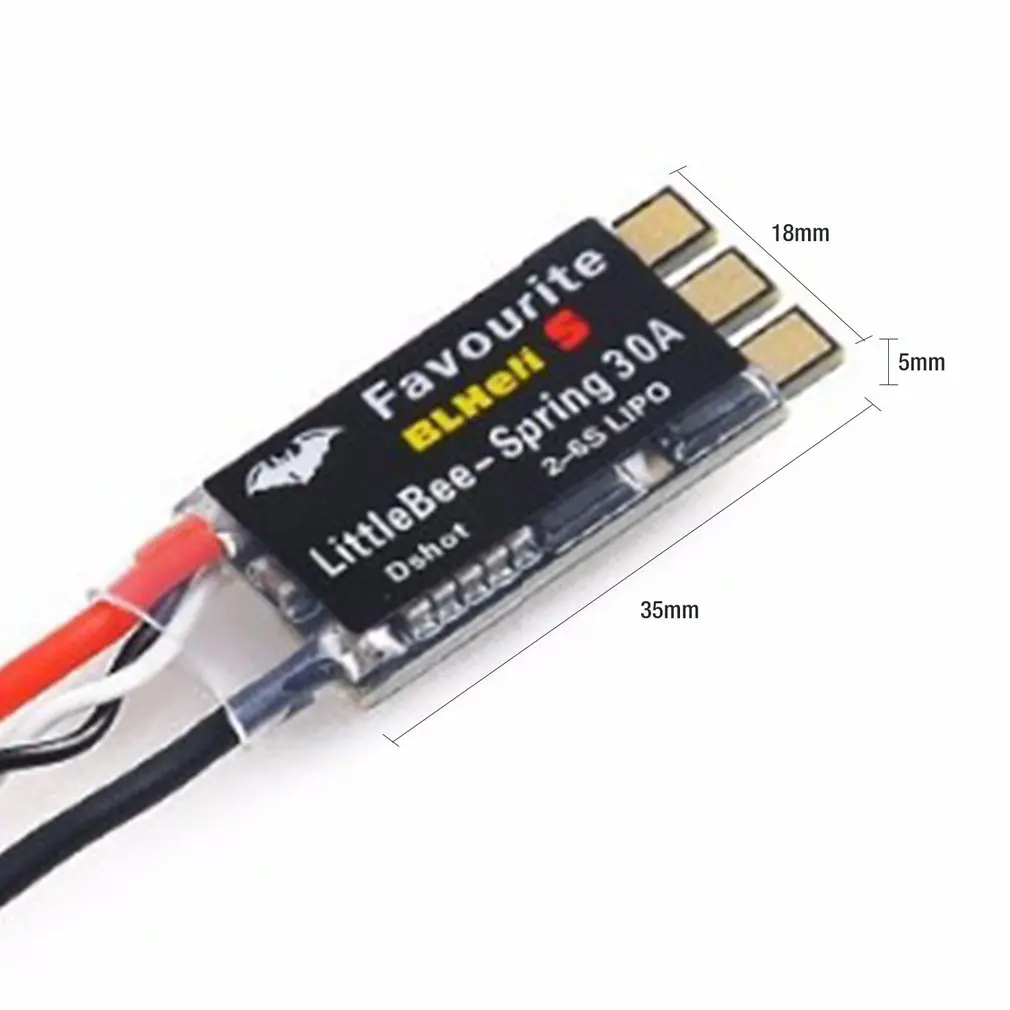4 шт. Favourite FVT LittleBee 20A S 30A ESC blheli _ OPTO 2 6S Mulitshot Oneshot42/125 электронный контроллер скорости
