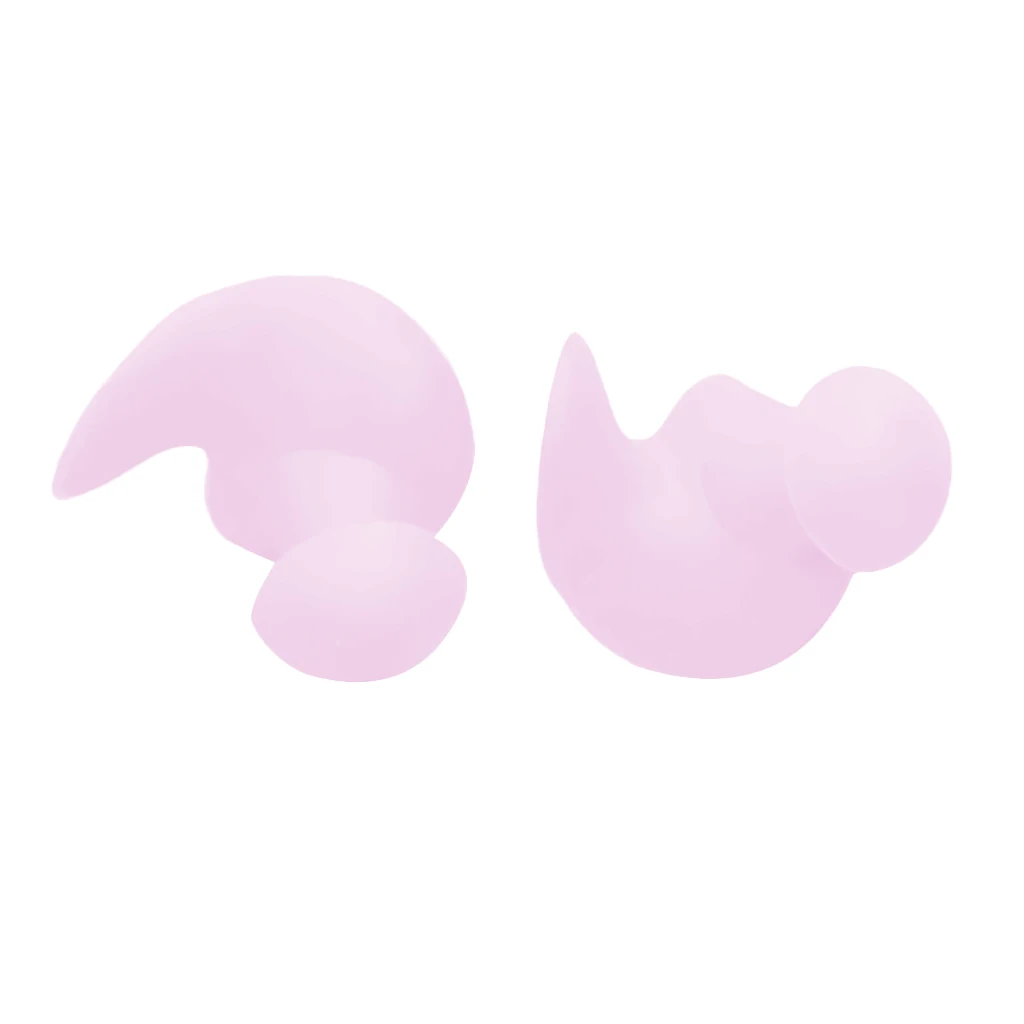 1 Pair Soft Silicone Earplugs Flexible Ear Plugs Swimming Bathing Waterproof Dust-Proof Earplugs Water Sports Diving Accessories