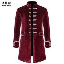 Пальто-Тренч для мужчин, зимняя новая классическая Корейская униформа, бархатная винтажная тонкая ветровка в стиле панк, Мужская одежда, длинные куртки