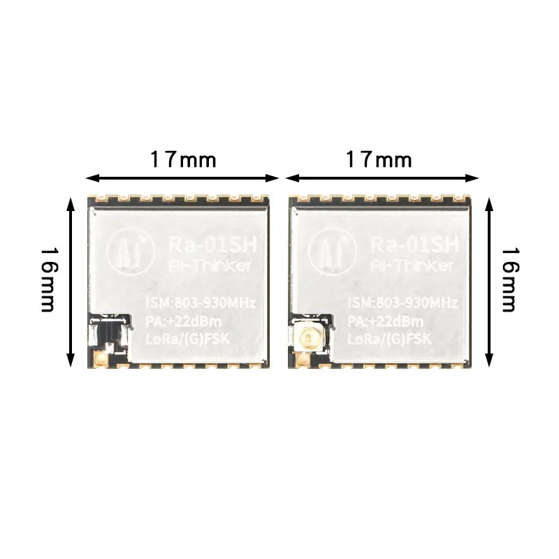 SX1262 Ra-01SH LoRa RF WIFI    ļ 803-930MHz IPEX ׳ 3.3V SPI ̽ Ra-01S Ra-01 Ra 01SH