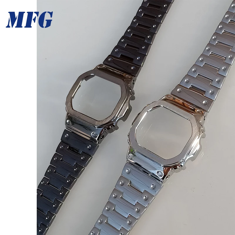 Ремешок для часов GWM5610 DW5600 GW5000 ремешок для часов чехол металлический браслет из нержавеющей стали стальной ремень аксессуары