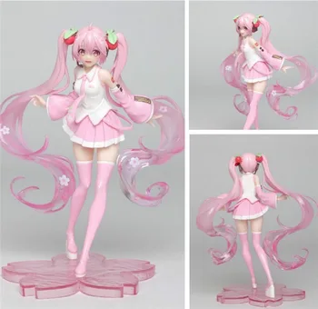 

18cm Hatsune Miku 2019 Ver. Action Figure 1/8 scale painted figure Sakura Miku PVC figure Toy Brinquedos Anime
