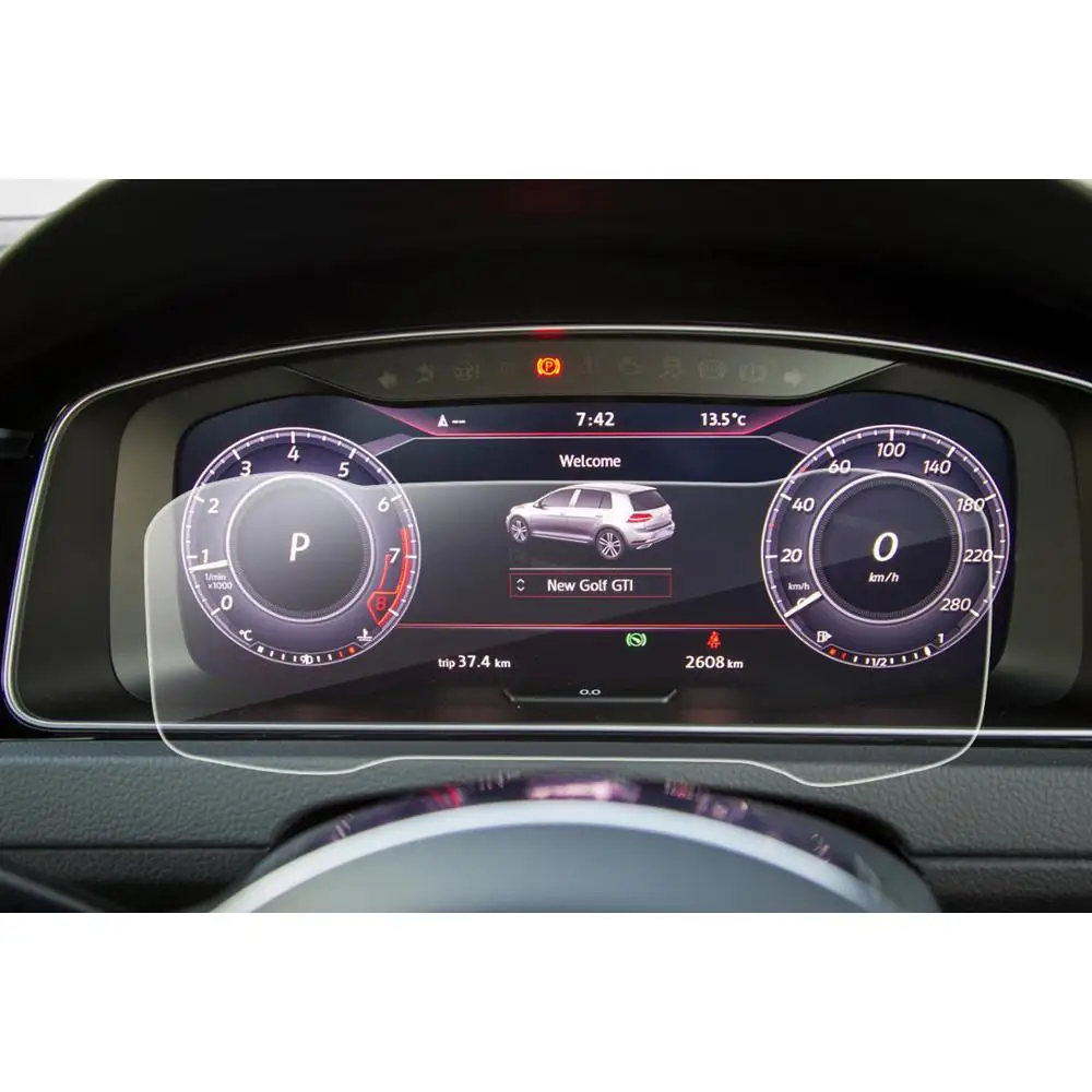 Lfotpp Protezione Dello Schermo Dell'Auto Per 2016-2019 Vw Golf 7 Mk7 Gtd Gti Gte 12,3 Pollici Digital Cockpit Display Auto Golf 7 Accessori.
