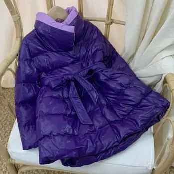 

Baby girl Winter Thick Coats For Kid Warm Outerwear stand collar cotton-padded jacket Children