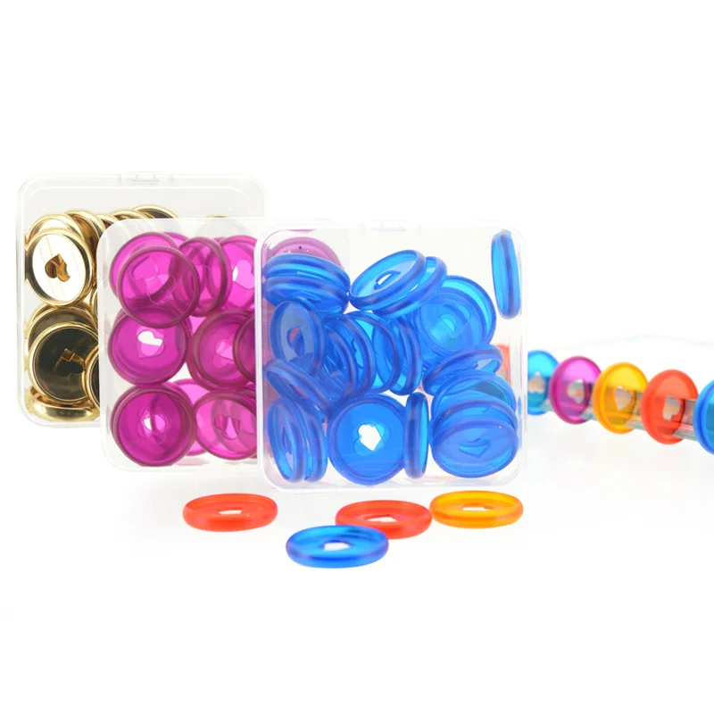 11/30pcs 28mm Mushroom Hole Plastic Binding Rings for Loose-leaf Notebooks Planner