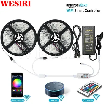 

DC12V 5m 10m 5050 SMD 60leds/m RGB/RGBW LED Strip Light Wifi Wireless Smart Phone(Android/IOS) Controlled LED Strip Light Kit