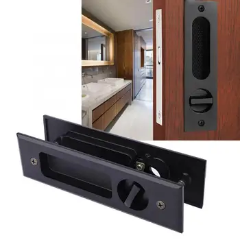 

Door Pull Lock Embedded Sliding Door Lock Interior Balcony Bathroom Cabinet Door Pull Handle Furniture Hardware