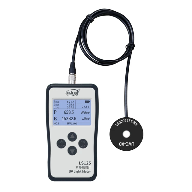 Germicidal lamp UV light intensity meter｜LS125 UVC detector-Linshang